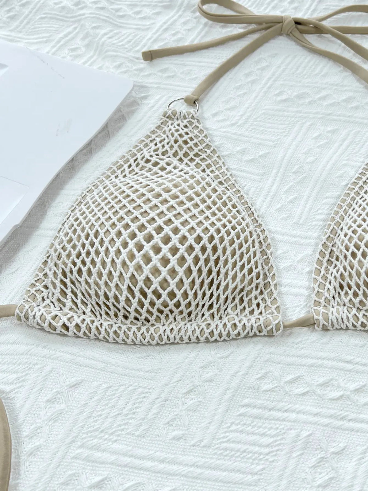 Halter Neck Tie Back Bikini Set by Partner Label