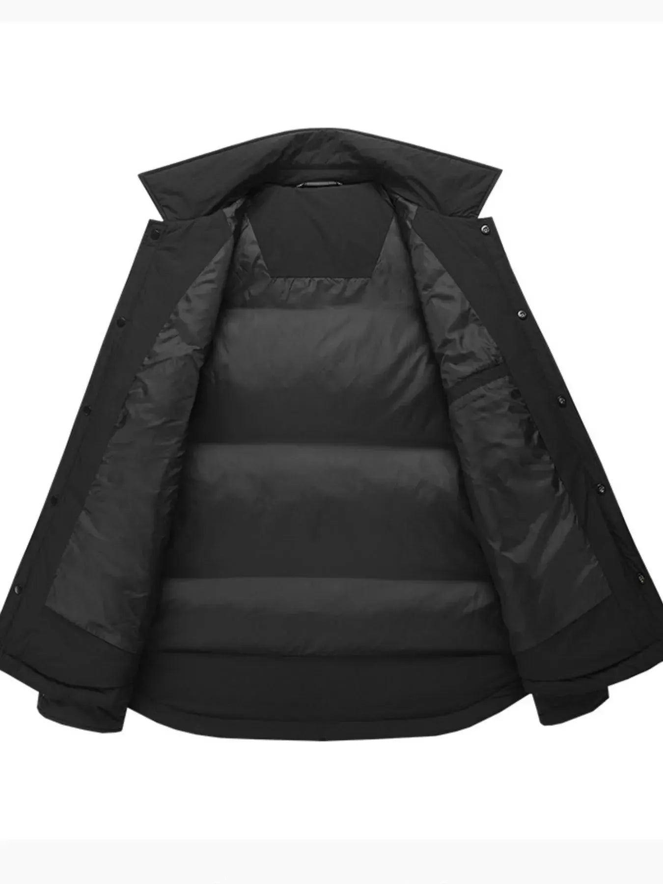Men’s Plus Size Lightweight Padded Snap-Down Jacket by Partner Label