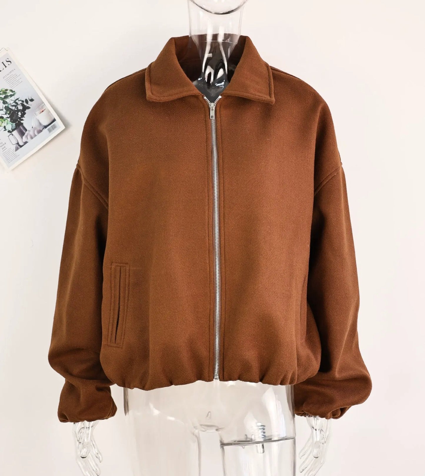 Short Loose Jacket Coat Women by Maiden-Art