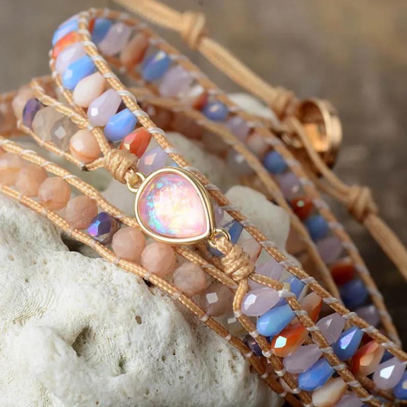 Opal Beaded Bracelet by Partner Label