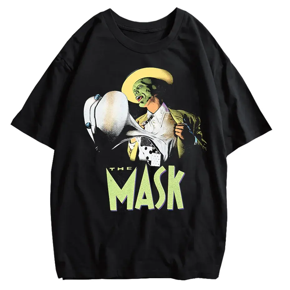 Hip Hop Spoof Portrait Graphic Washed Distressed T-Shirt by Vimost Shop