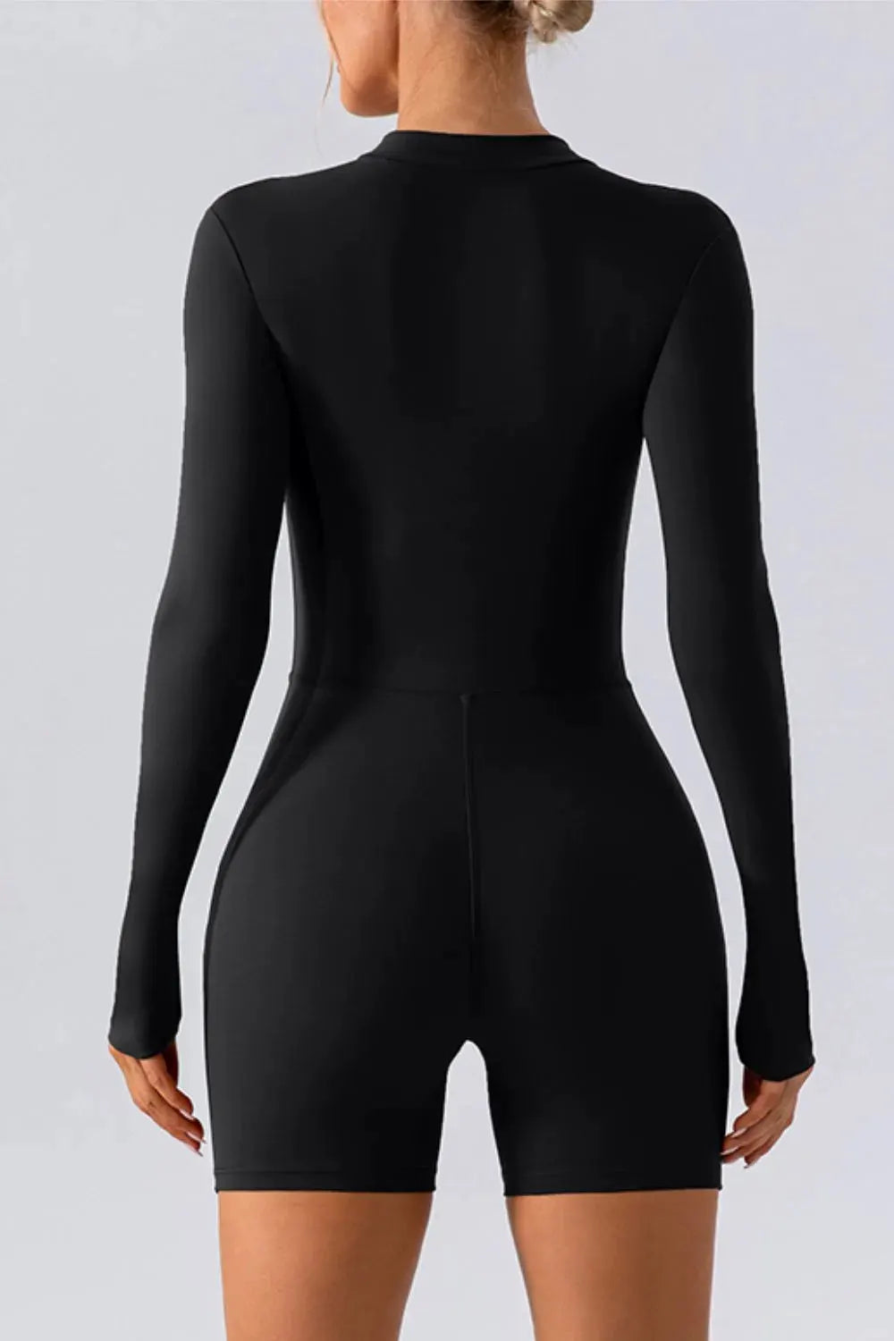 Half Zip Long Sleeve Active Romper by Partner Label