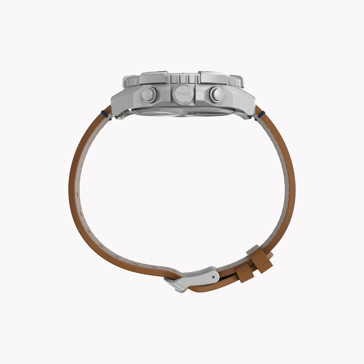 Timex Men's Eco-Friendly Tan Leather Watch, Silver Case | Tw2u20200 by TIMEX