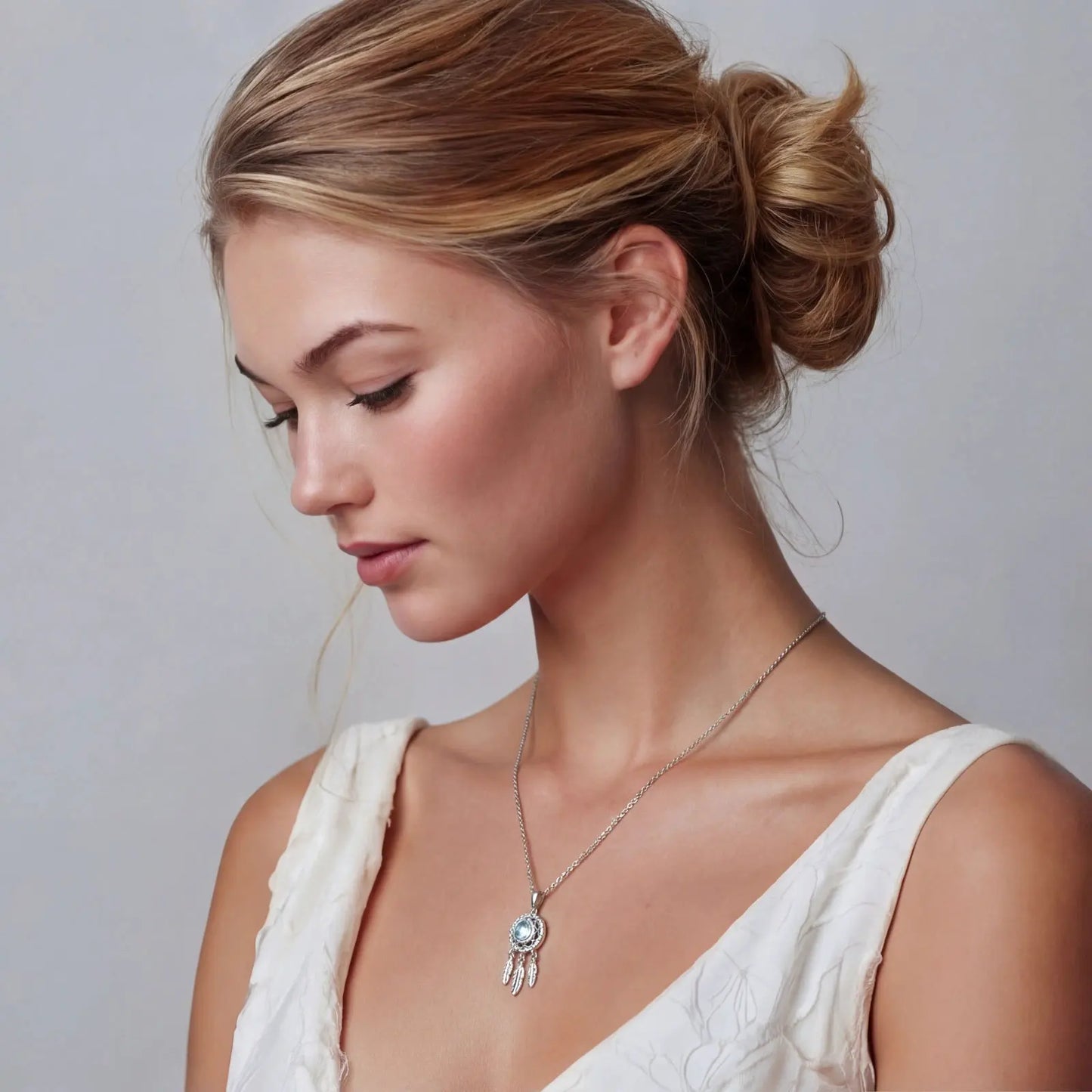 Dreamcatcher Spirit Necklace by Equanimity Essence.
