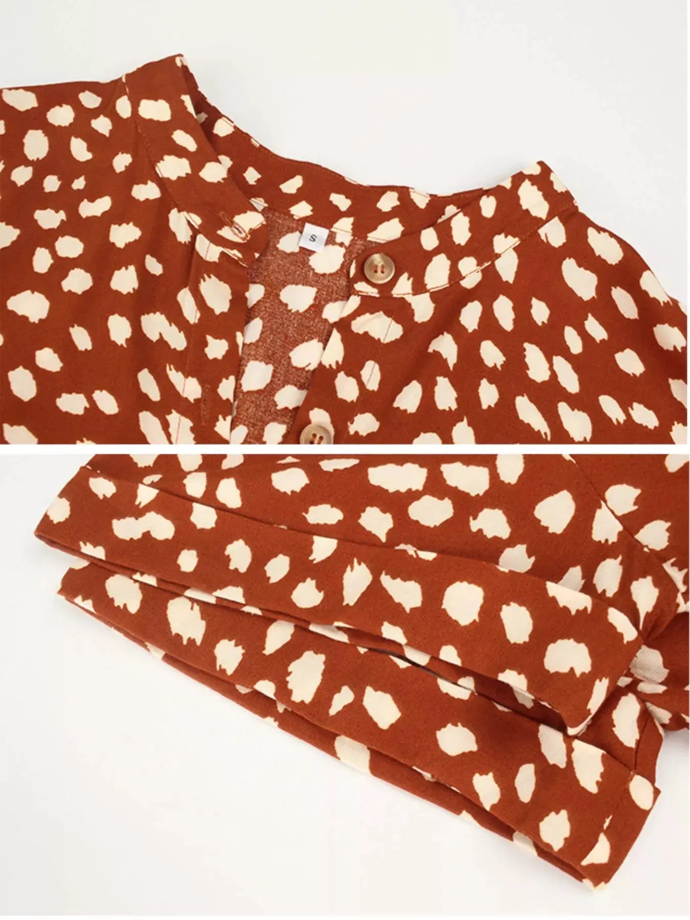 Animal Print Short Sleeve Dress by Partner Label