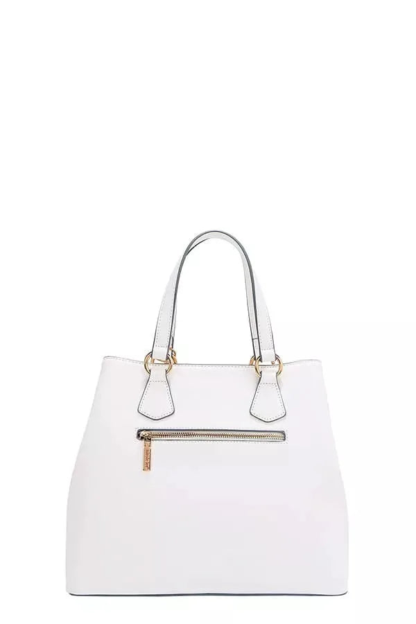Nicole Lee USA Monogram Pattern Handbag with Rhinestones Decor by Nicole Lee USA