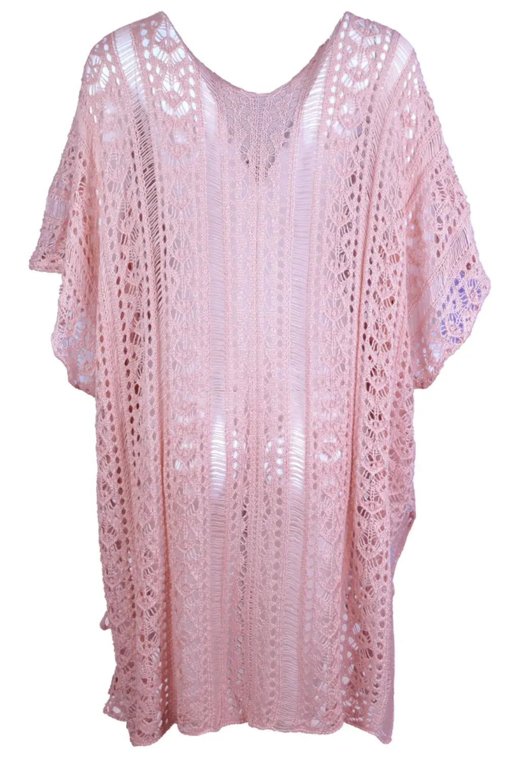 Angel Wings Cutout V-Neck Cover-Up with Tassel by Partner Labels