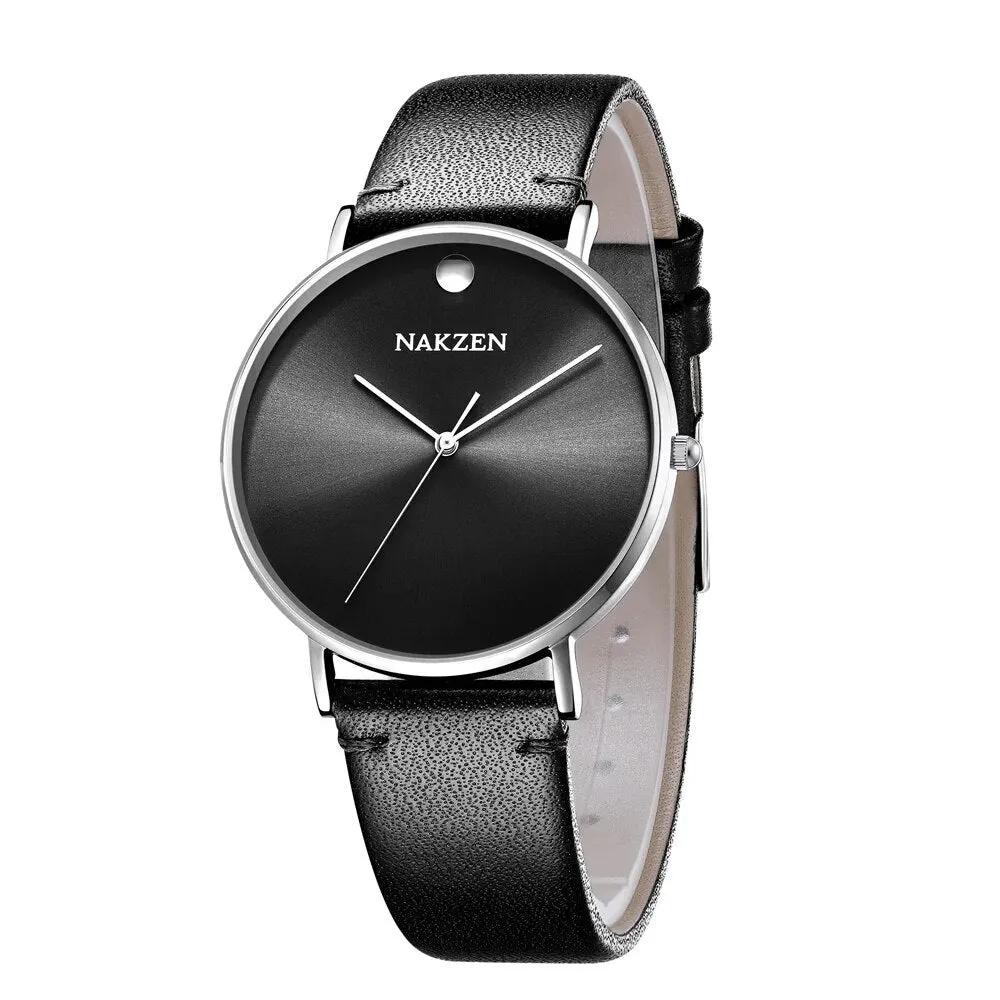 NAKZEN 2020 New Men's Watches Top Brand Luxury Quartz Watch Men Leather Waterproof Cool Watch Man Clocks Relogio Masculino 4105 by MEGIR WATCH GROUP