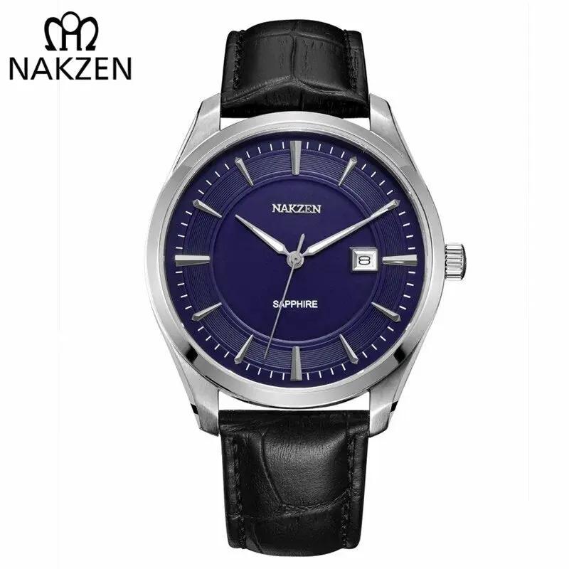 NAKZEN 2020 New Men's Watches Top Brand Luxury Quartz Watch Men Leather Waterproof Military Watch Man Clocks Relogio Masculino 1002 by MEGIR WATCH GROUP