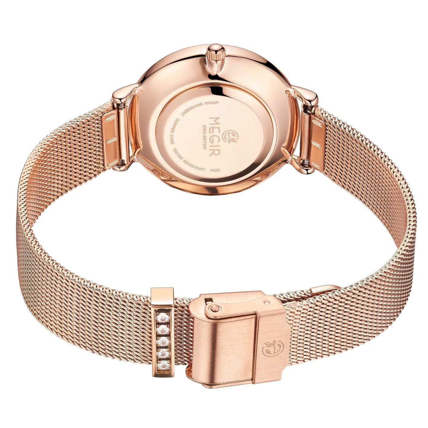 MEGIR Fashion Women Watches Top Brand Luxury Ladies Dress Clock Steel Bracelet Clock Female Quartz Wristwatch Relogio Feminino 7022 by MEGIR WATCH GROUP