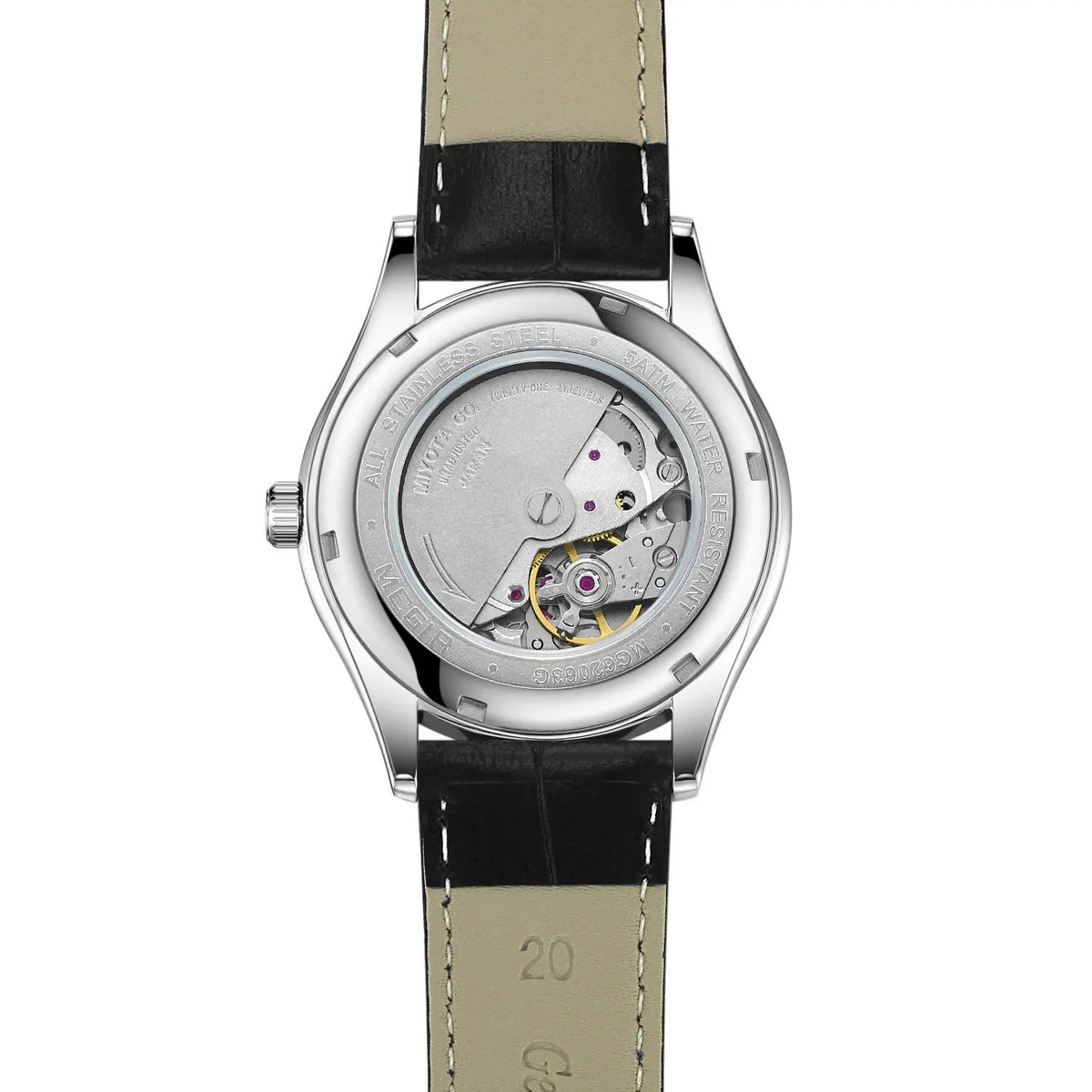 MEGIR Original Brand Men's Watches Automatic Mechanical Watch 5Bar Waterproof Leather Luxury Wristwatch Clock Relogio Masculino 62063 by MEGIR WATCH GROUP