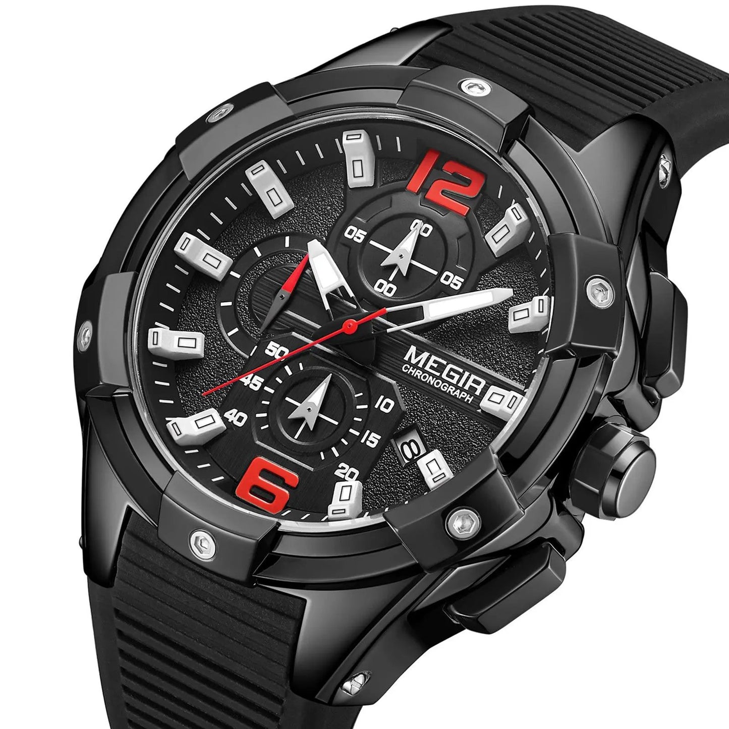 MEGIR Men's Chronograph Original Top Luxury Sports Military Watches for Men Date Luminous Wristwatches Clock Relogio Masculino 2161 by MEGIR WATCH GROUP