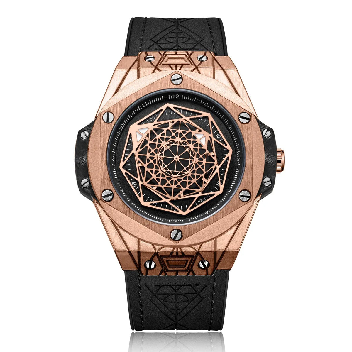 RUIMAS Men's Watches Fashion Sport Quartz Watch for Men Reloj Hombre Leather Belt Wrist Watch Waterproof Casual Clock 533 by MEGIR WATCH GROUP