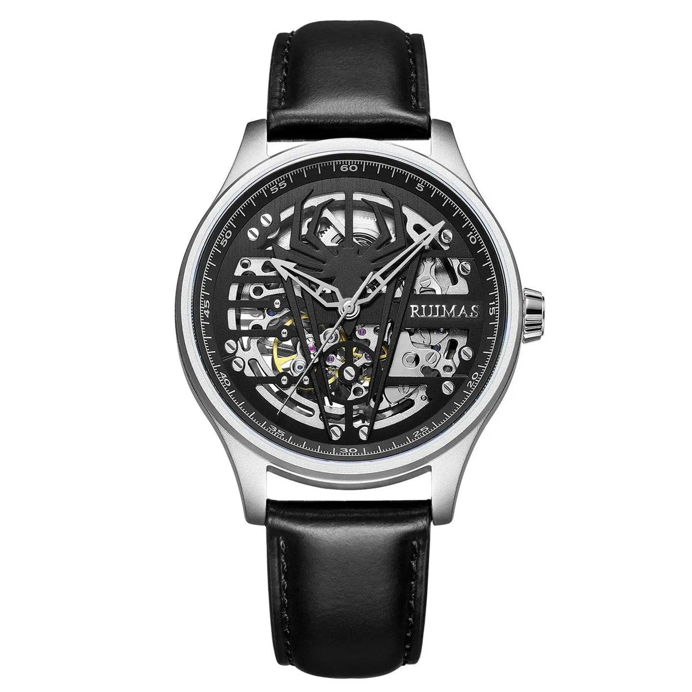 RUIMAS Mens Watches Leather Sports Watches Men's Army Military Wrist Watch Automatic Mechanical Male Clock Reloj Hombre 6787 by MEGIR WATCH GROUP