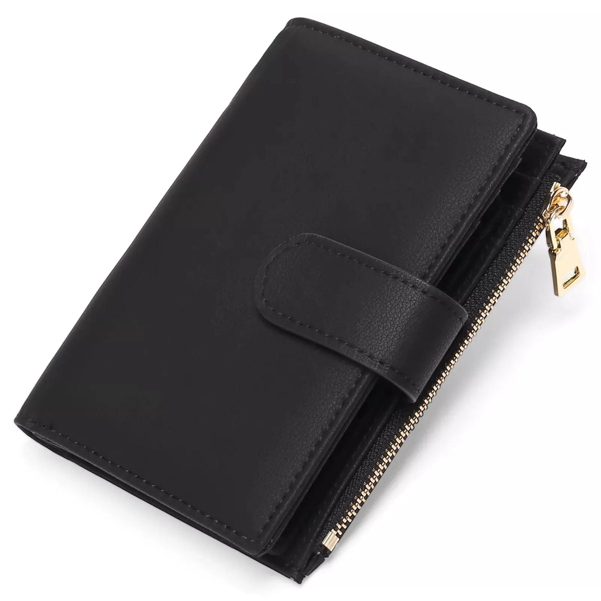 Solid Color Leather Wallet by Partner Label