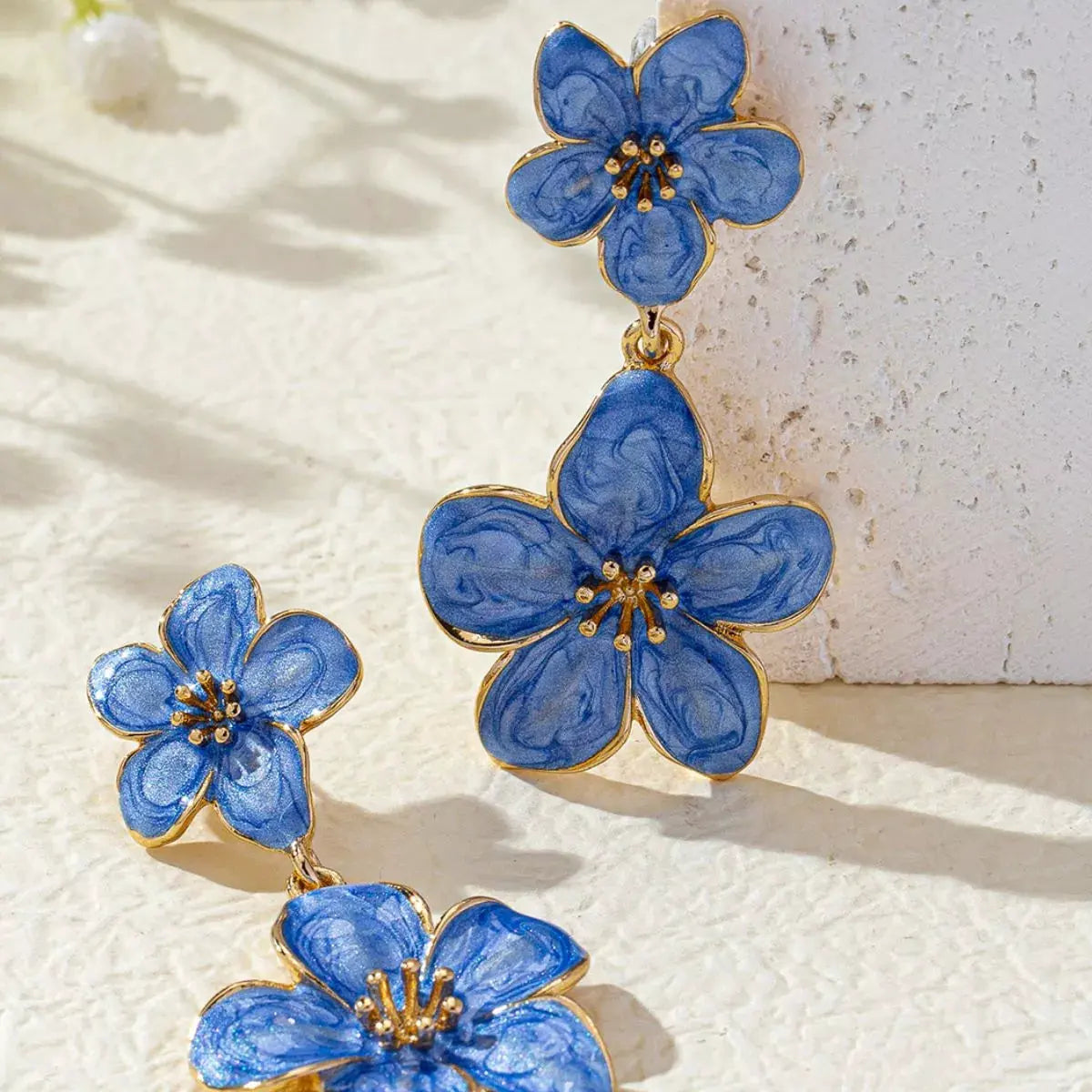 Flower Dangle Earrings by Partner Label