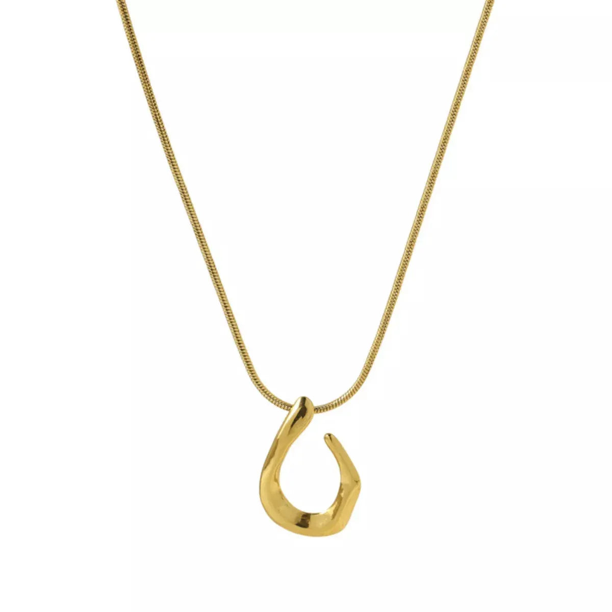 18K Gold-Plated Geometric Necklace by Partner Label