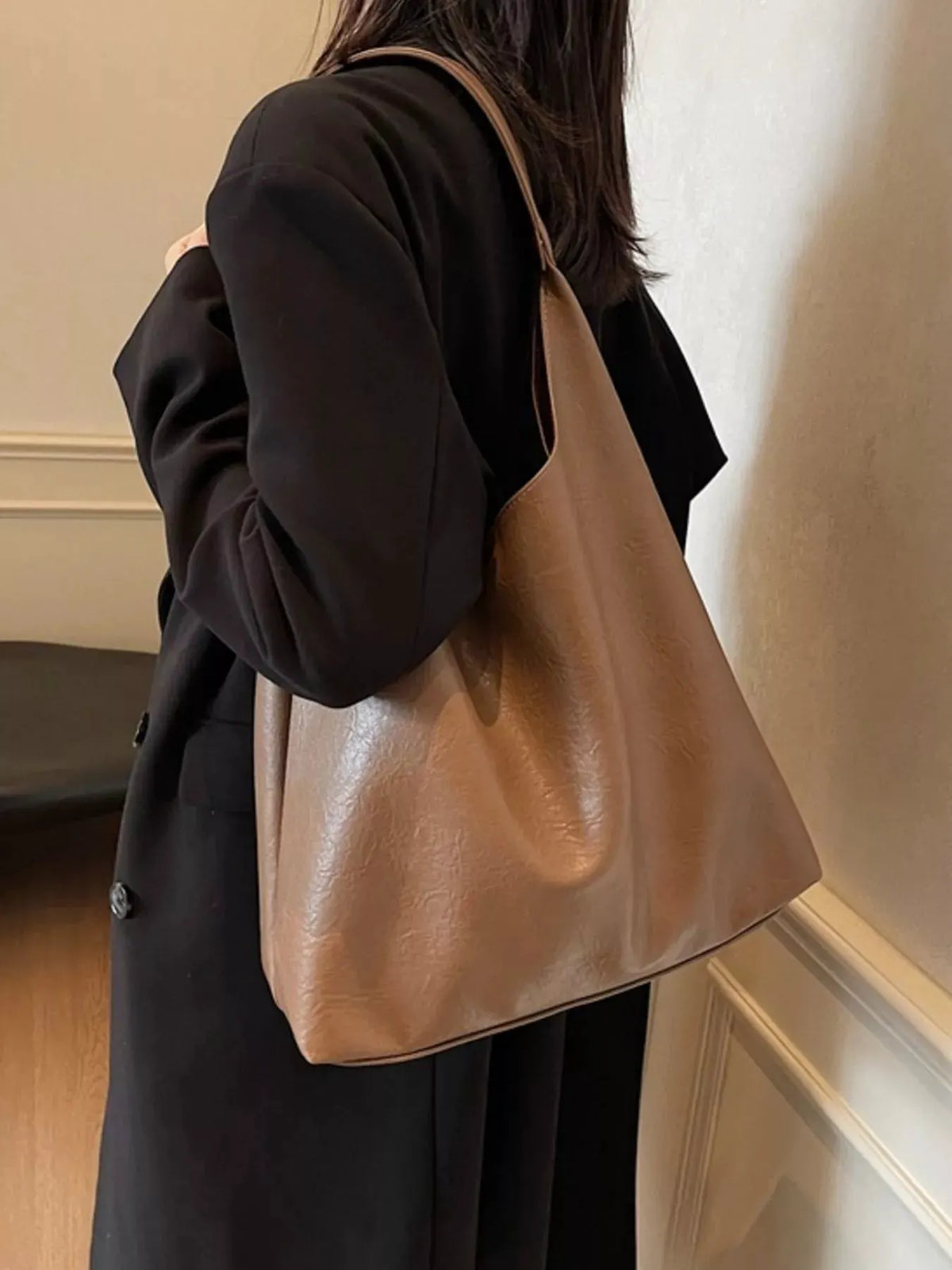 PU Leather Tote Bag by Partner Label