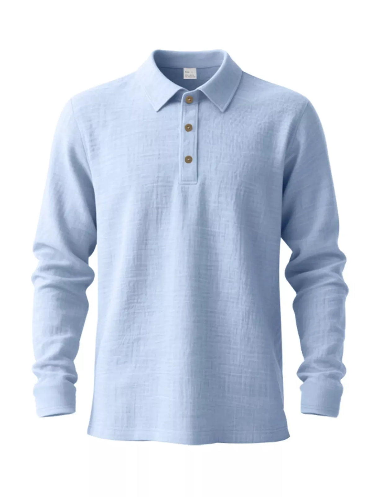 Men's Full Size Classic Long Sleeve Polo Plus Size by Trendsi