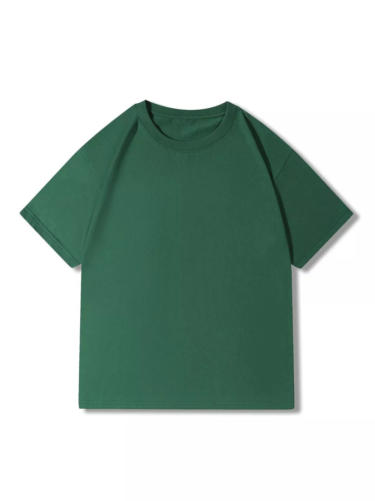 Men's Full Size Classic Crew Neck Solid Color T-Shirt Plus Size by Trendsi