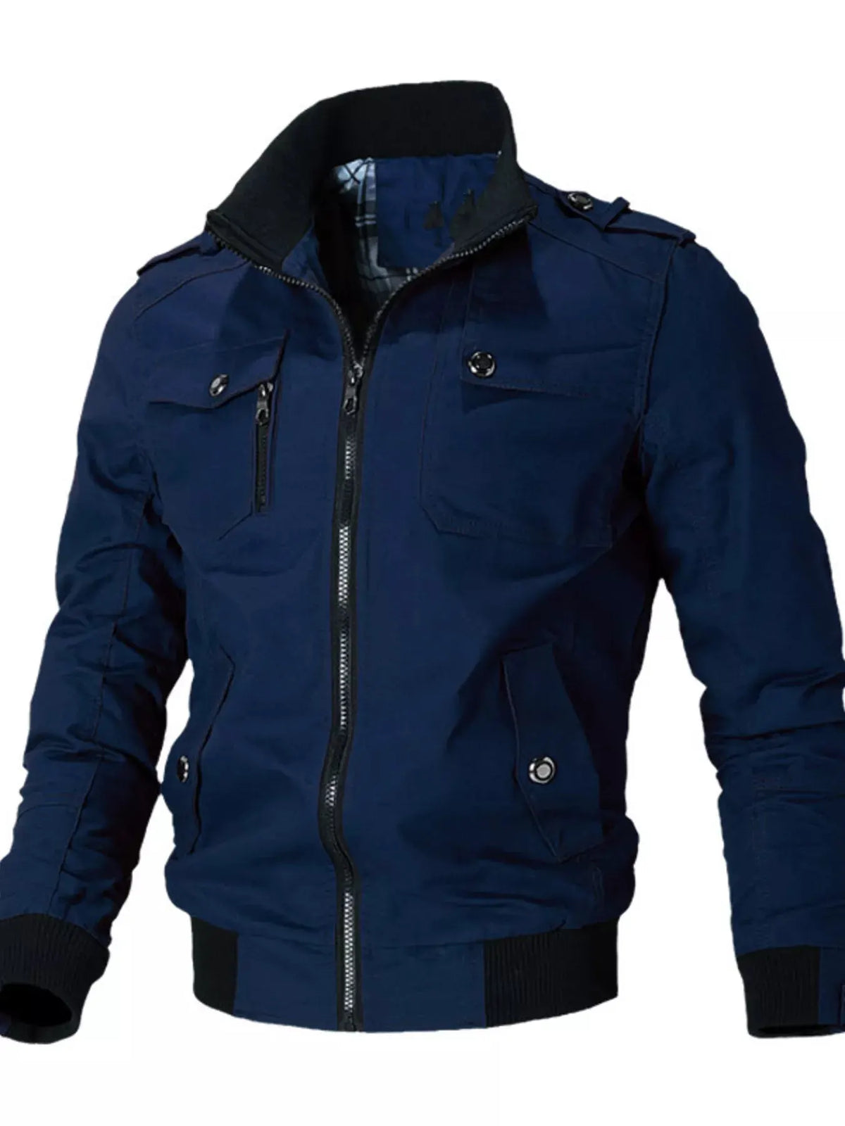 Men's Plus Size Casual Zip Up Lightweight Jacket by Partner Label