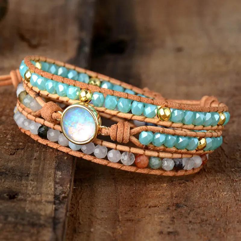 Opal Beaded Layered Bracelet by Partner Label