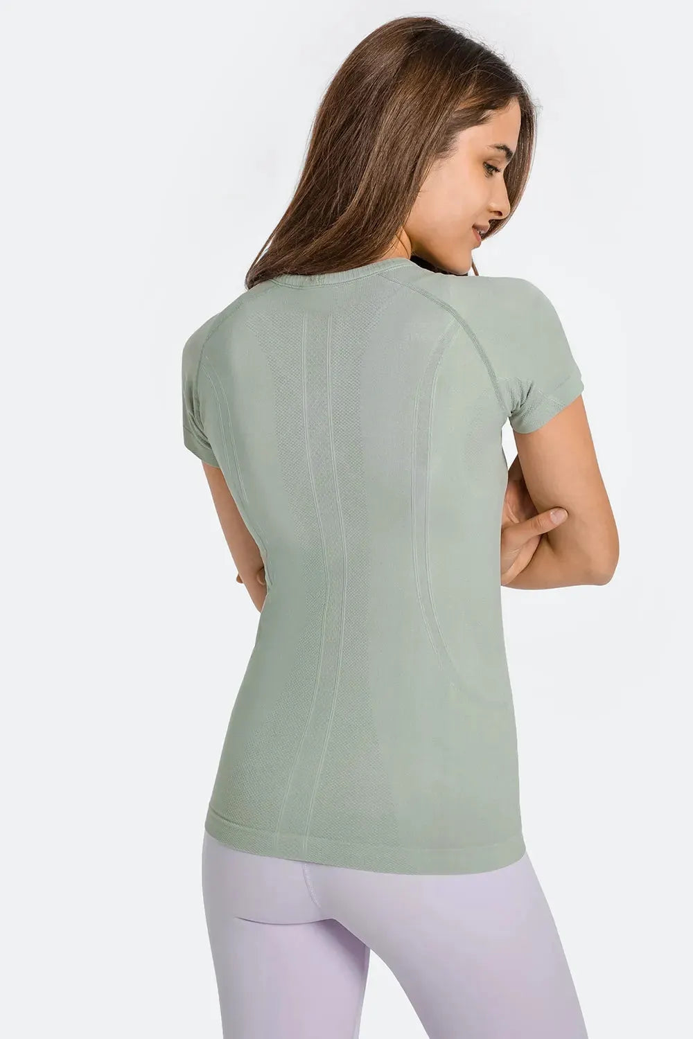 Millennia Round Neck Short Sleeve Active T-Shirt by Millennia