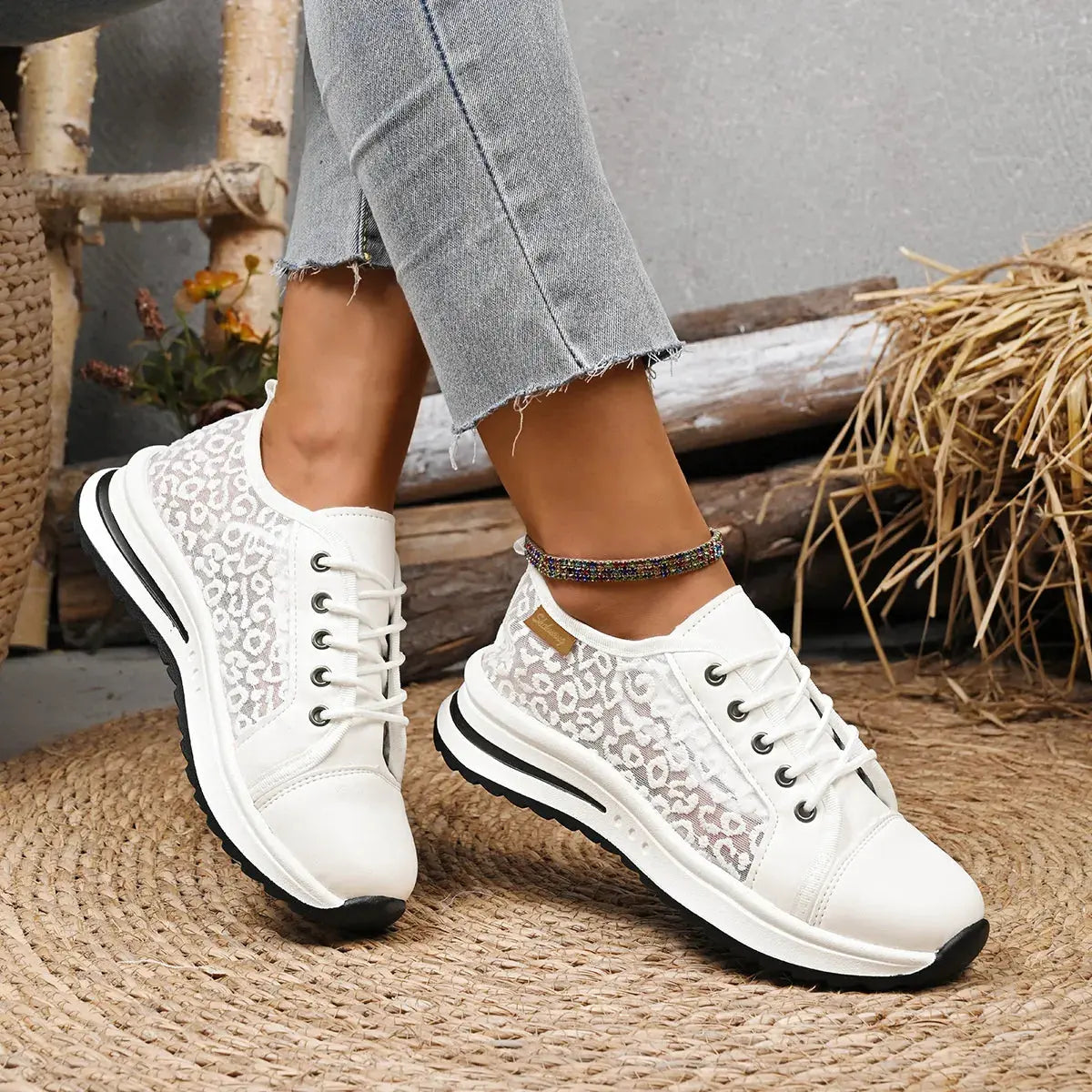 Lace-Up Platform Sneakers by Partner Label