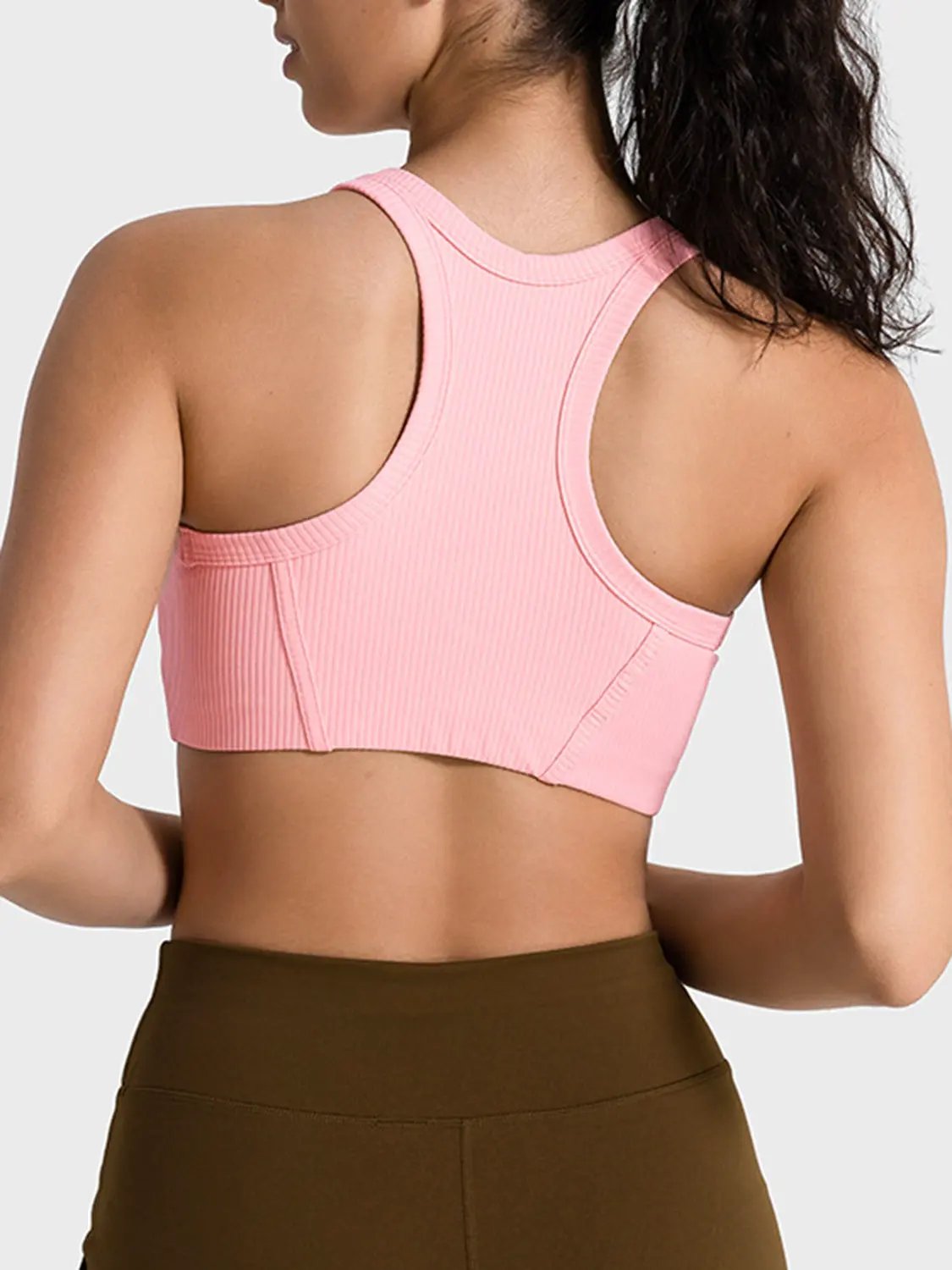 Millennia Wide Strap Cropped Sport Tank by Millennia