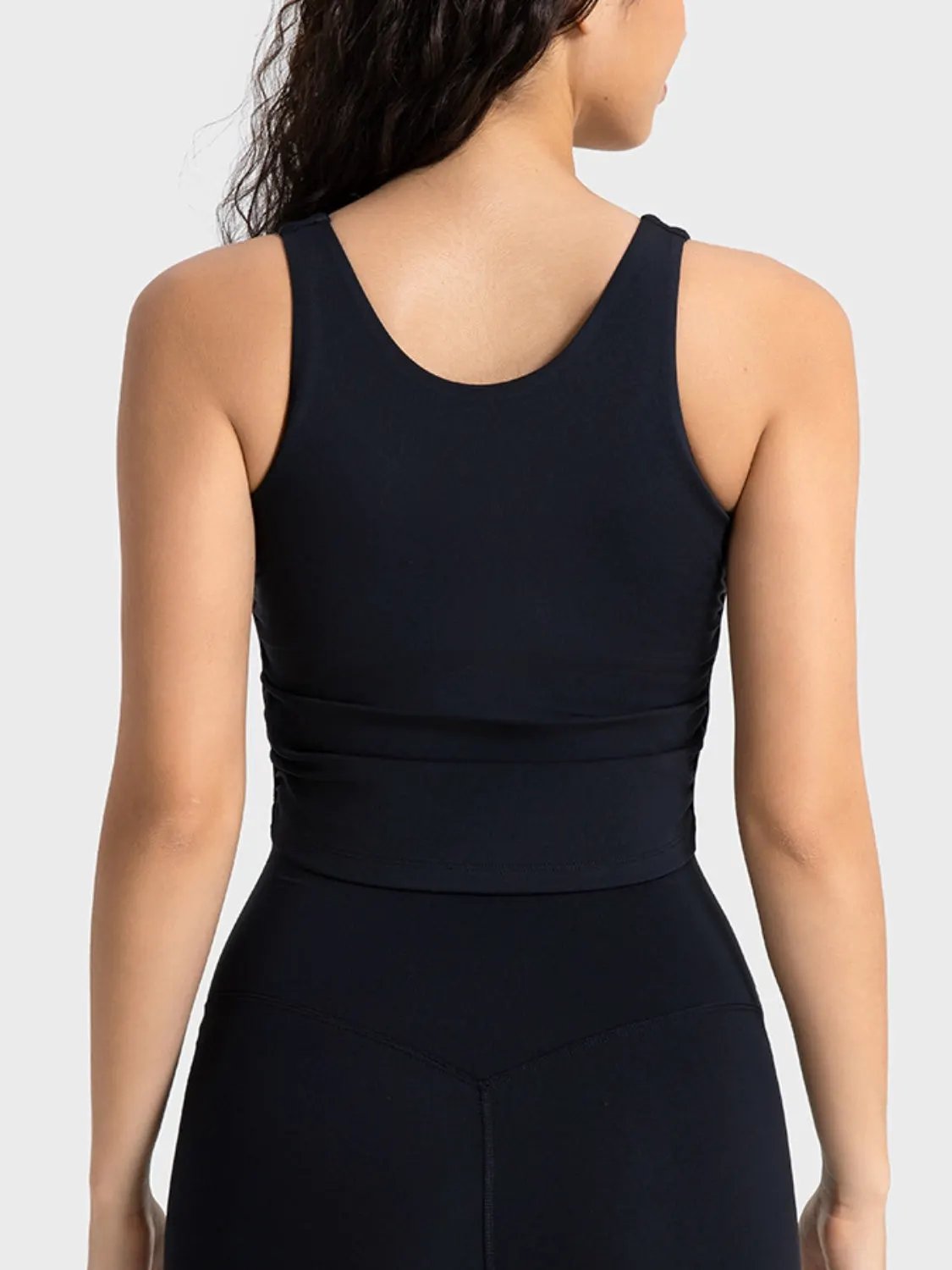 Millennia Cropped Sport Tank by Millennia