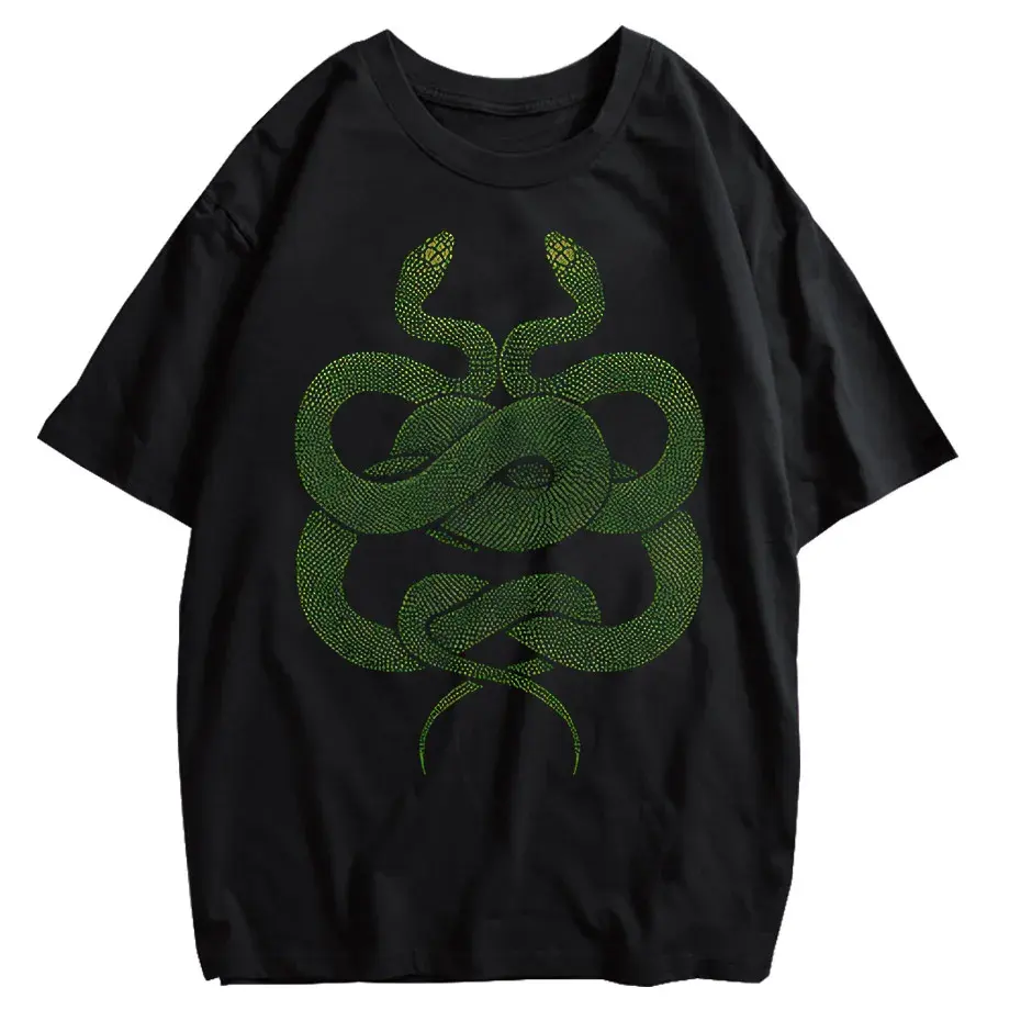 Gothic Dark Cartoon Print T-Shirt Harajuku Punk Y2K Streetwear by Vimost Shop