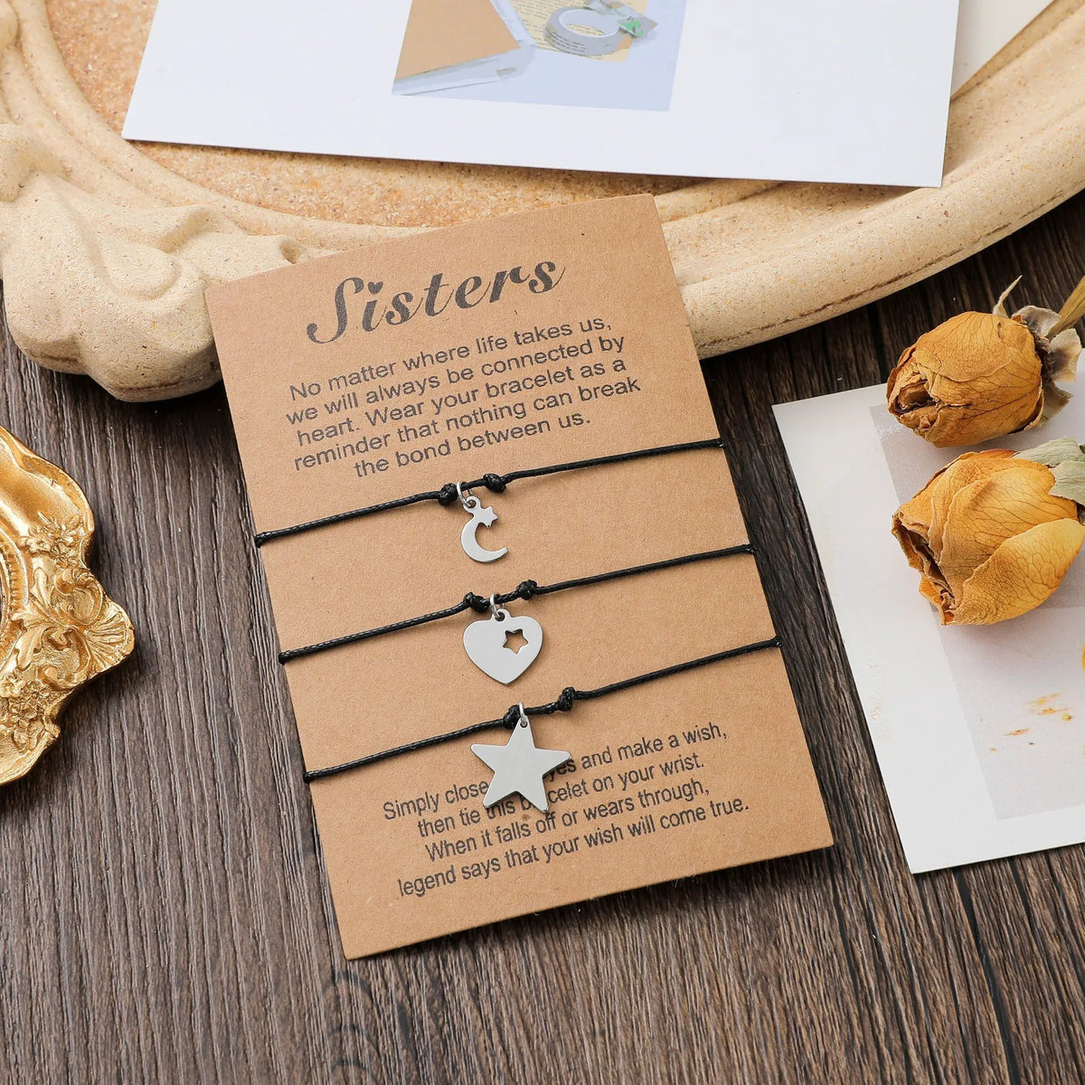 Thanksgiving Card Bracelet Personalized Stainless Steel by Maiden-Art
