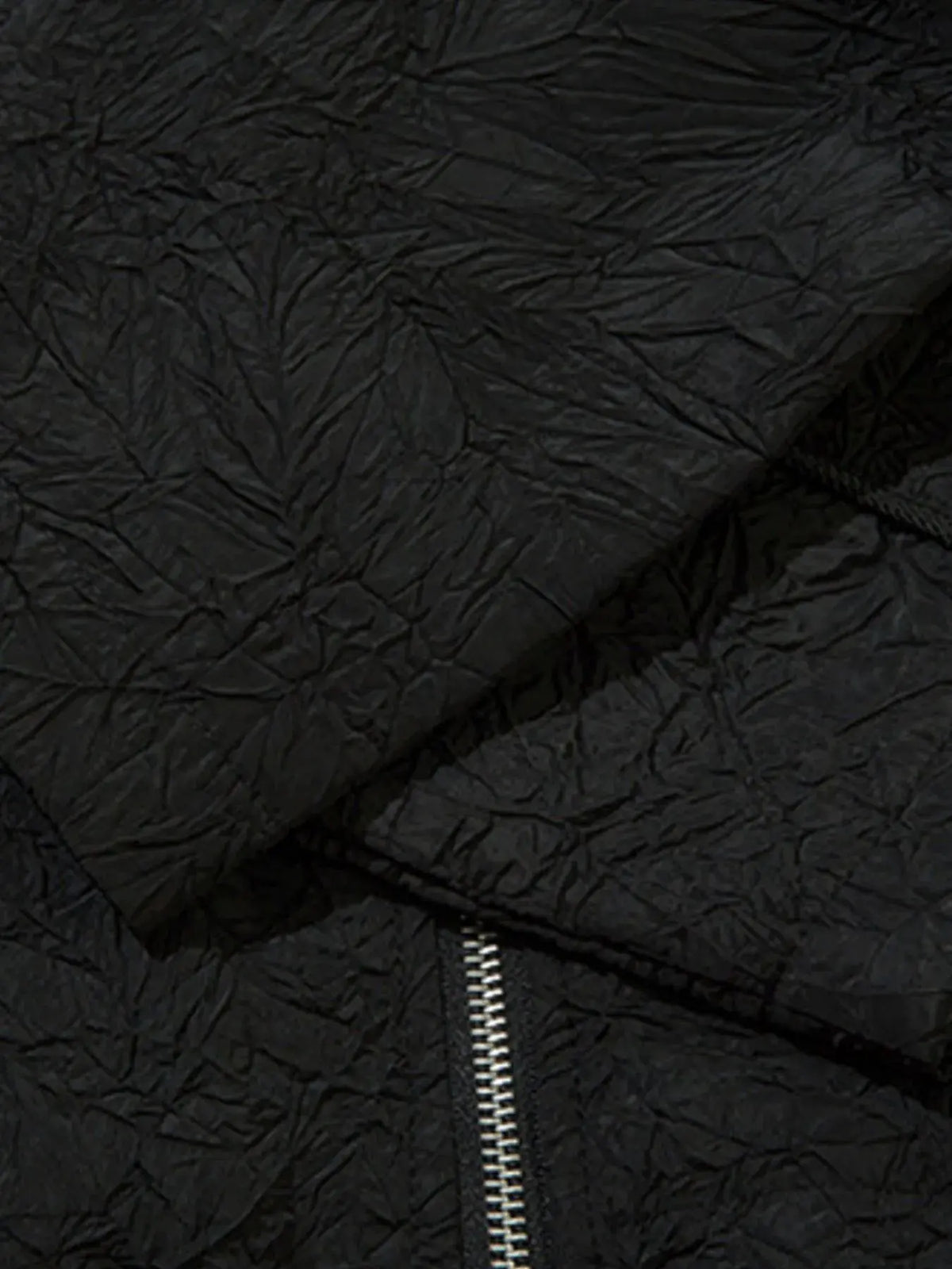 Textured Bomber Collared Neck Zip Up Jacket by Partner Label