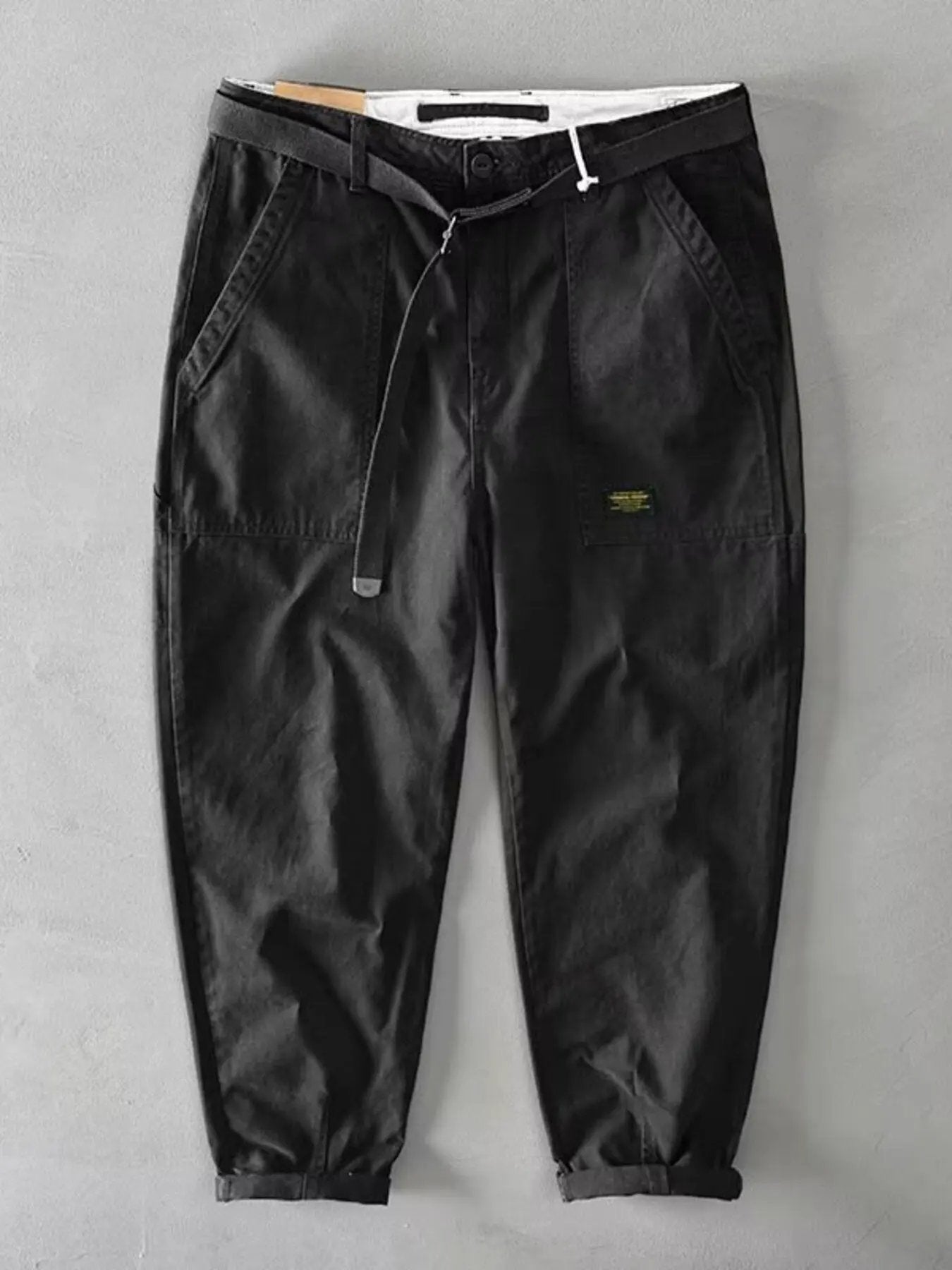 Men's Plus Size Loose Fit Pants with Pockets by Partner Label
