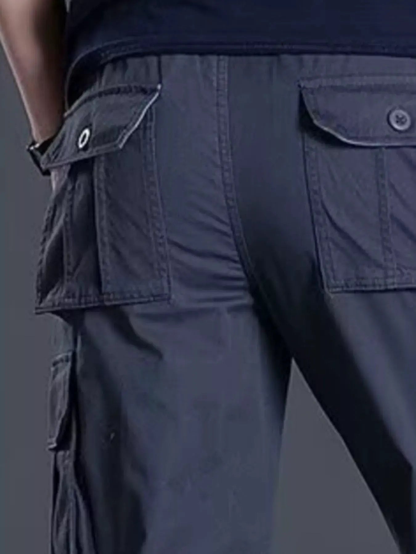 Men's Plus Size Relaxed Fit Cargo Pants by Partner Label