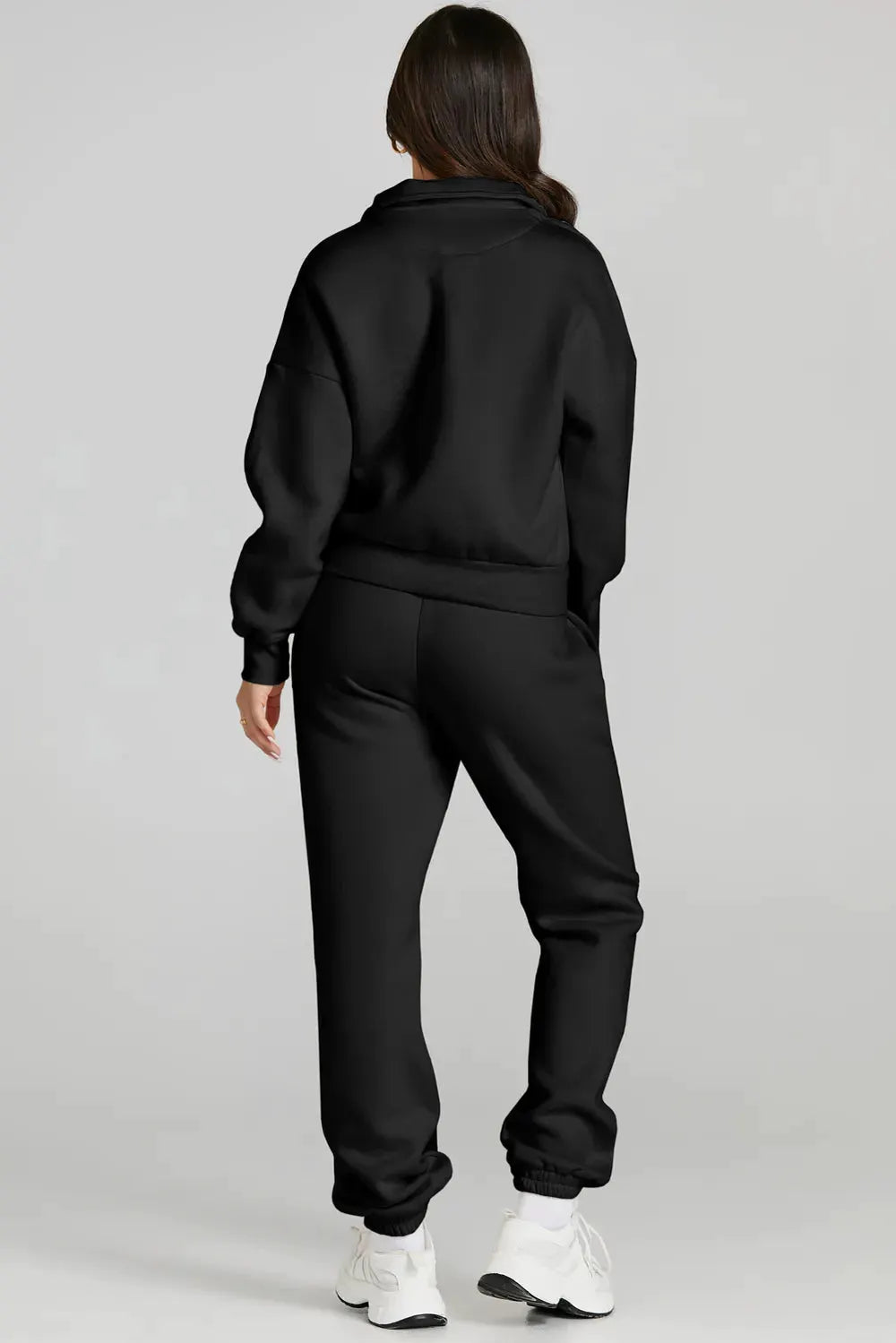 Quarter Zip Top and Drawstring Pants Active Set by Partner Label