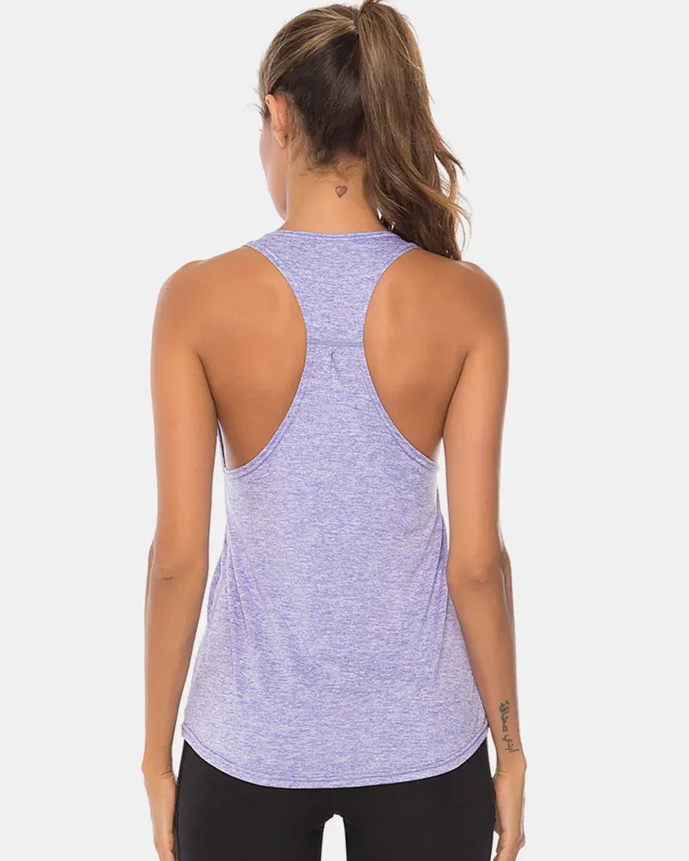 Full Size Scoop Neck Wide Strap Active Tank by Partner Label