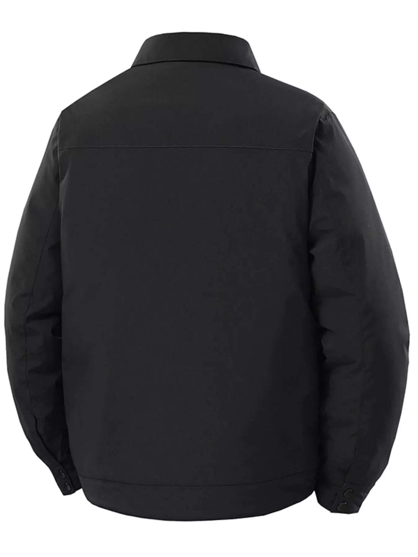 Men's Plus Size Snap Down Long Sleeve Jacket by Partner Label