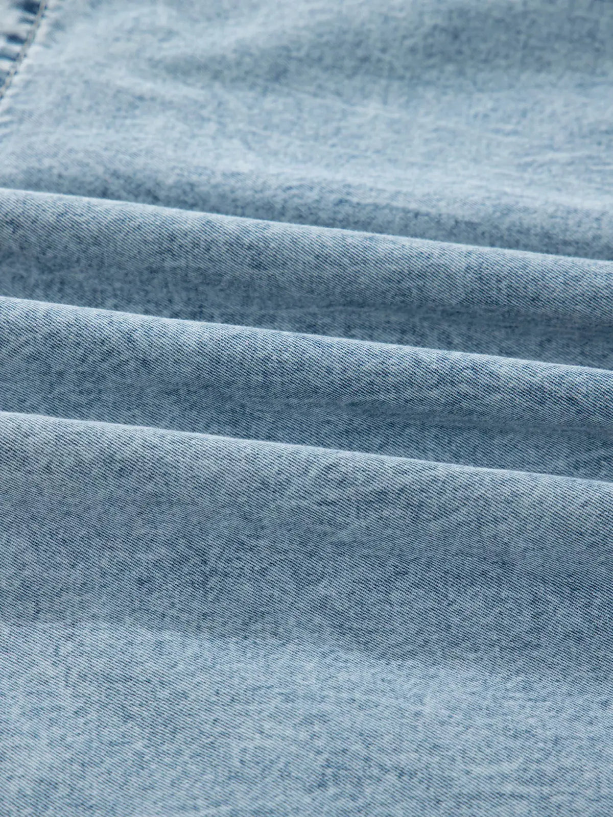 Tiered Flowy Overall Denim Dress by Partner Label