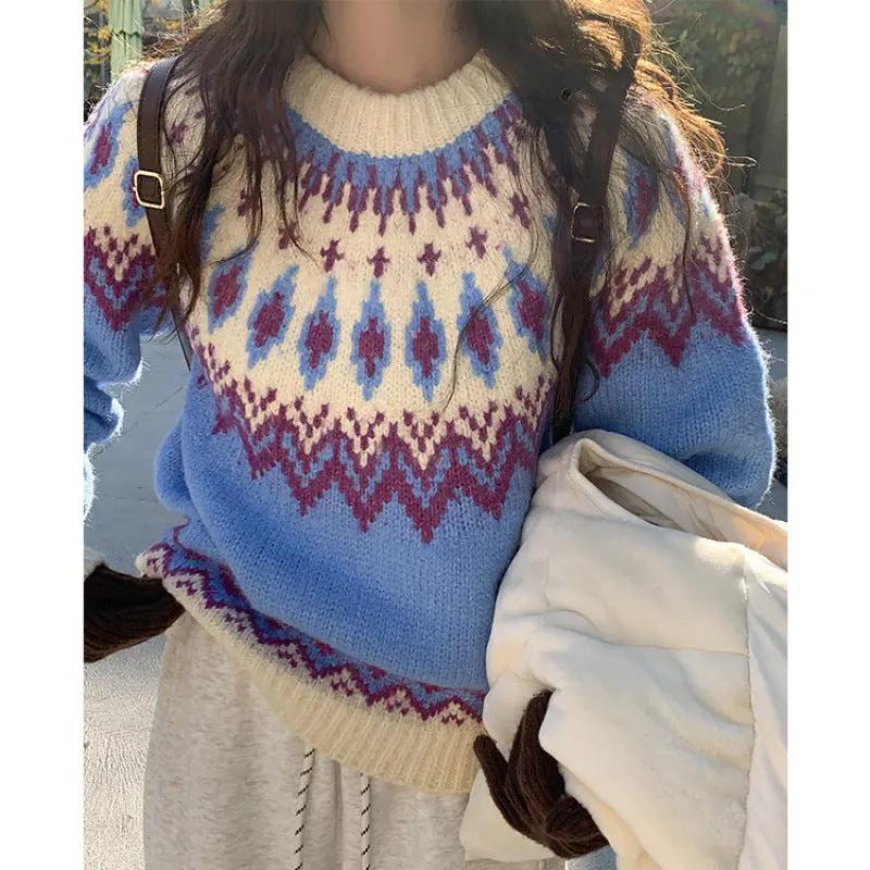 New Younger College Style Pullover Sweater For Women by Maiden-Art