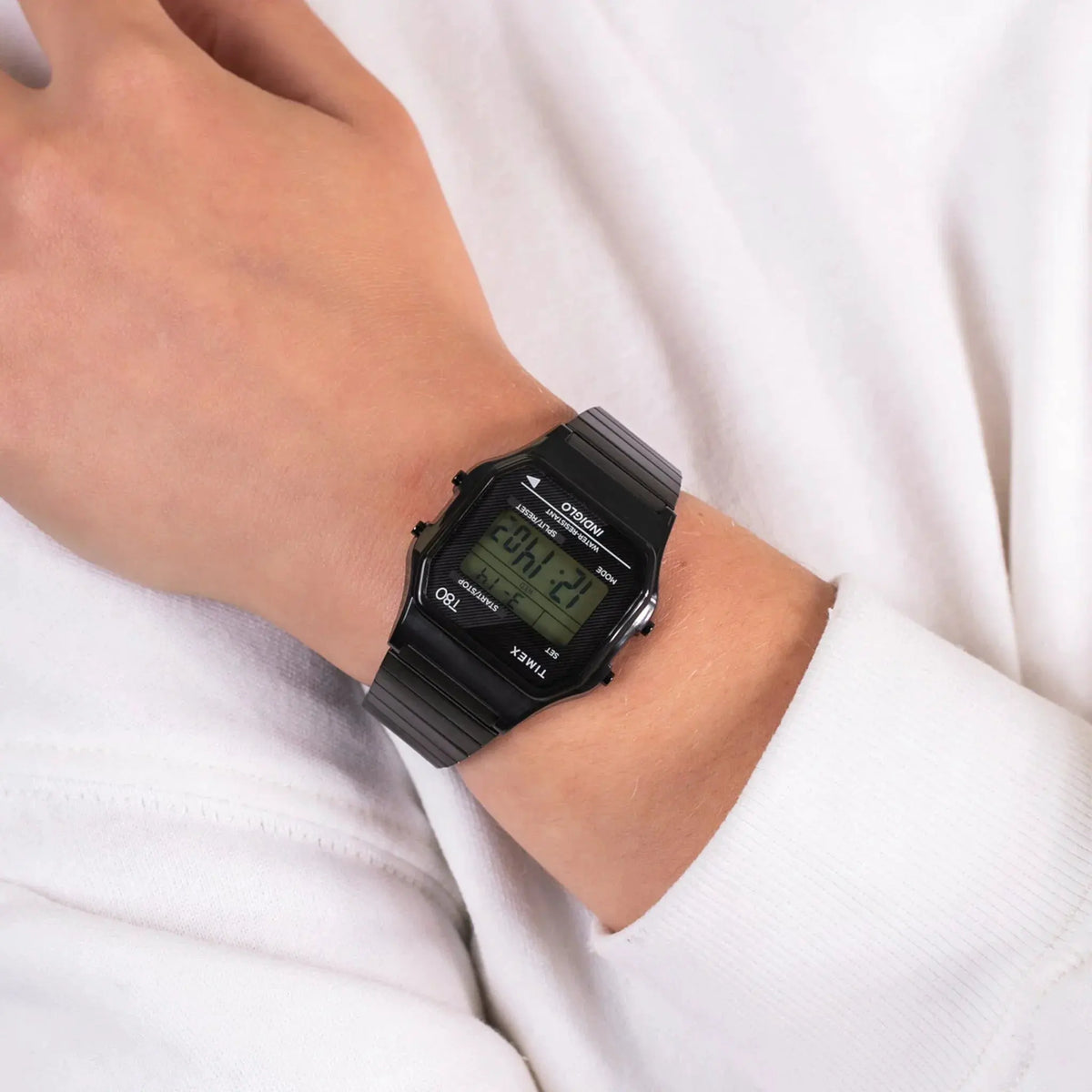 Timex Unisex Black Stainless Steel Watch, Digital Dial | Tw2r67000 by TIMEX