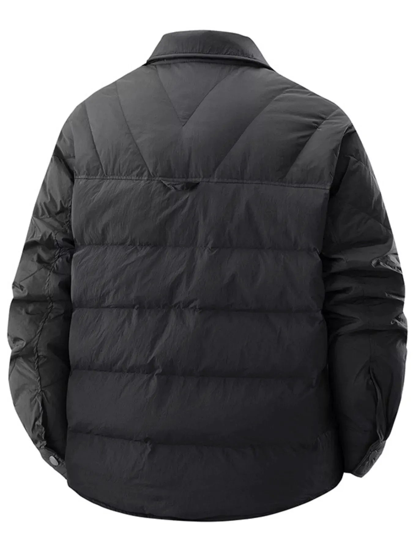 Men’s Plus Size Quilted Padded Snap Down Jacket | Partner Labels Selection by Partner Label