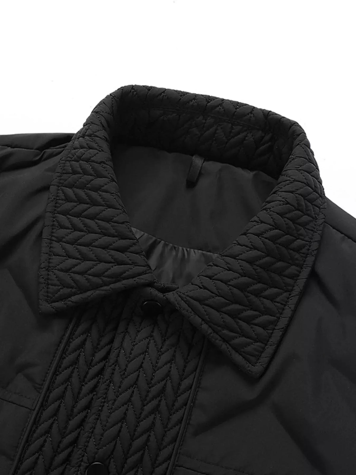 Men's Plus Size Snap Down Padded Jacket by Partner Label