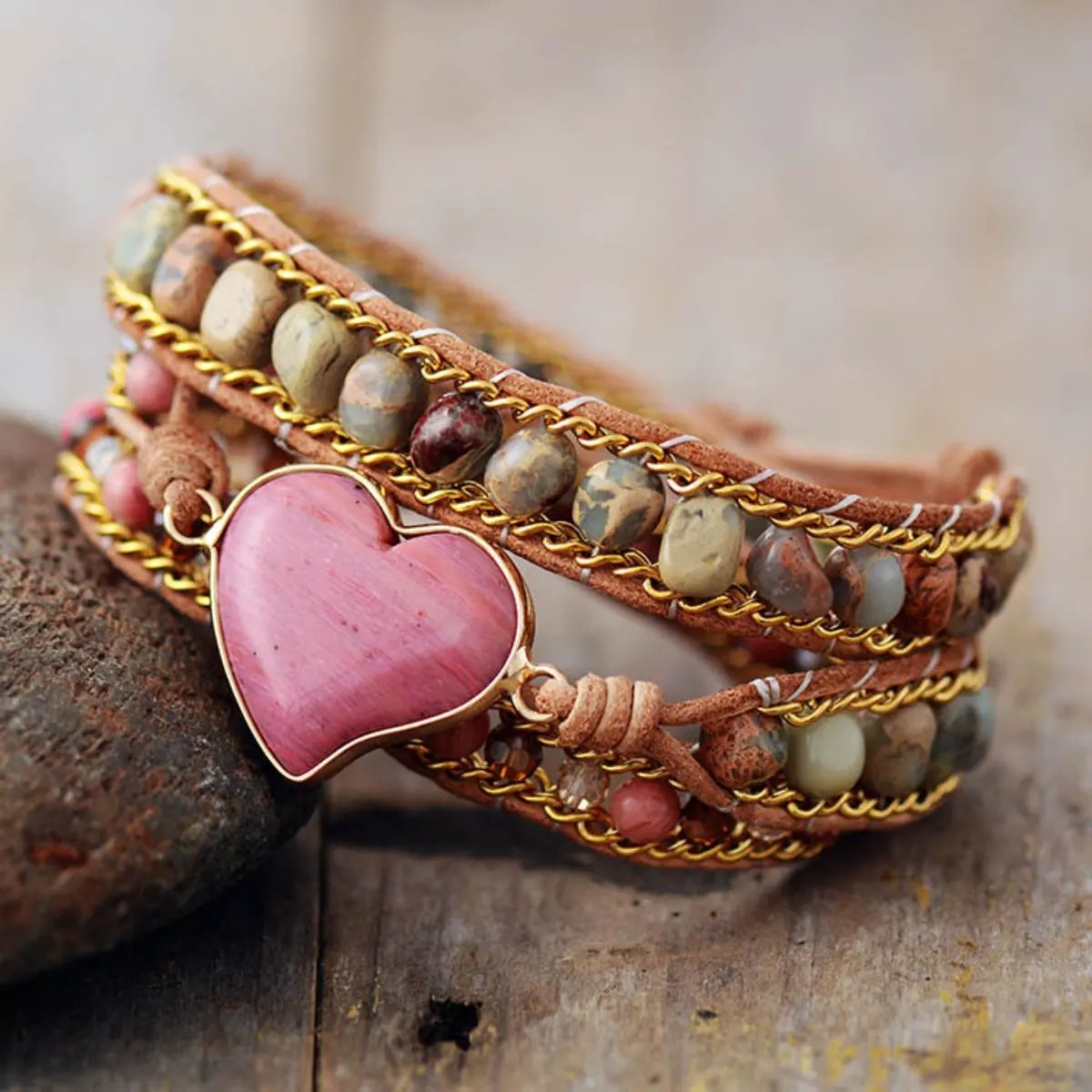 Crystal Bead Bracelet by Partner Label