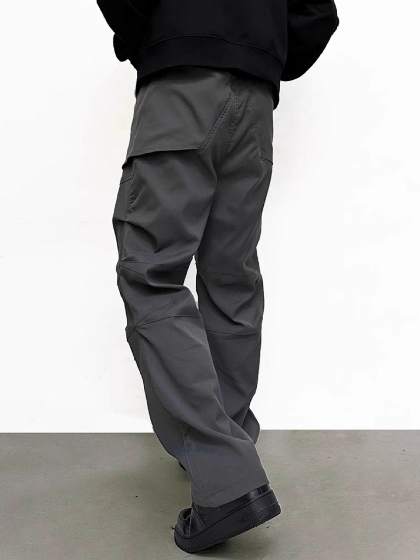 Men's Plus Size Slim Fit Pants with Pockets by Partner Label