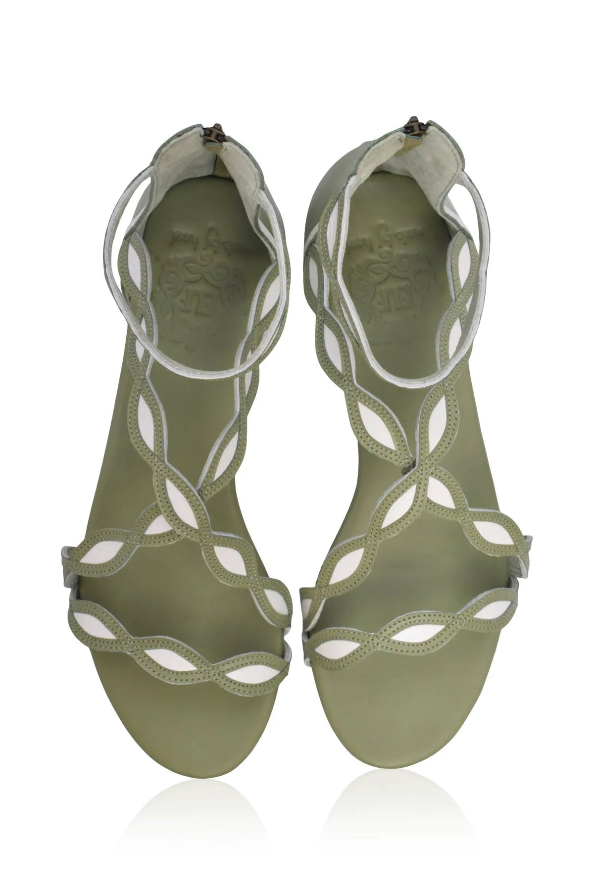 Blossom Floral Leather Sandals by ELF
