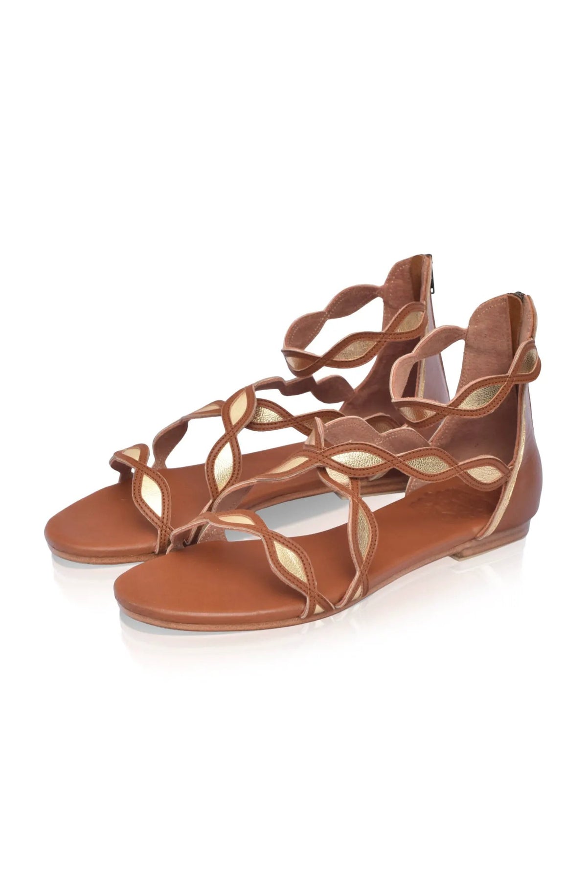 Blossom Leather Sandals by ELF