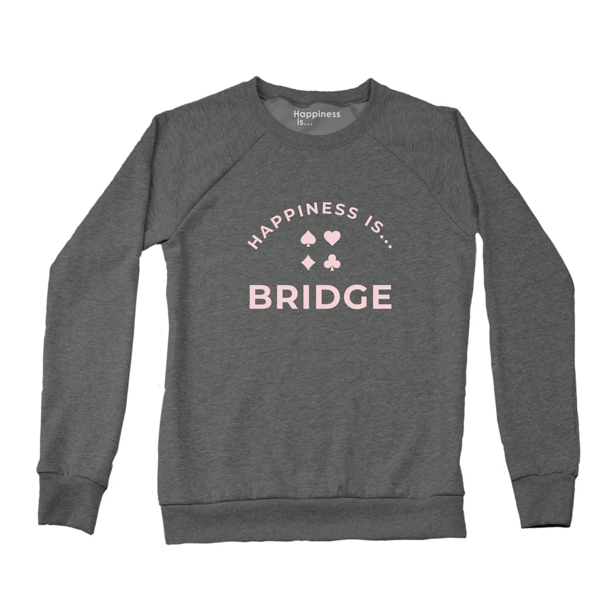 Women's Bridge Crew Sweatshirt, Charcoal by Games Night