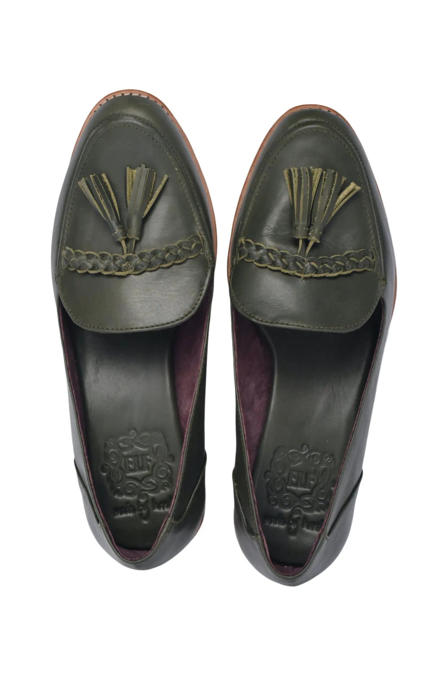 Brooklyn Leather Loafers with Tassel by ELF