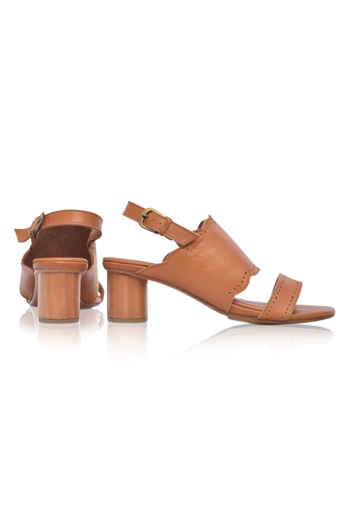 Crystal Glow Leather Heels (Sz. 5.5 & 13) by ELF